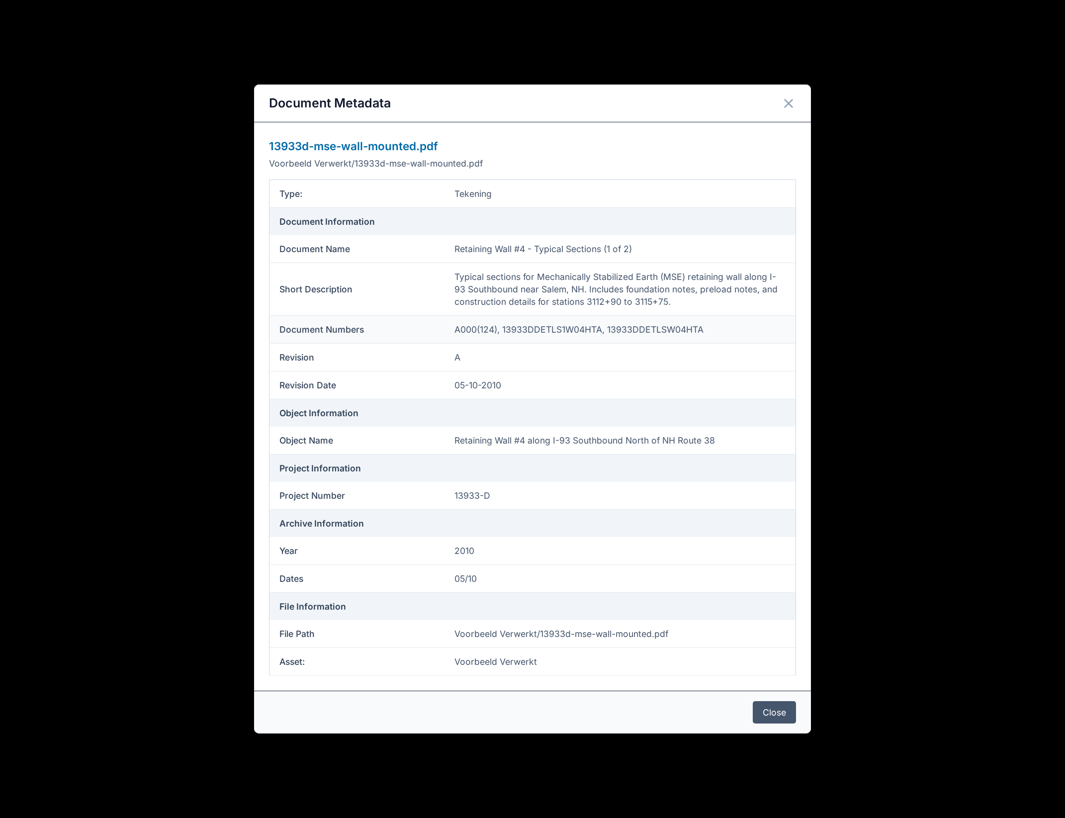 Metadata Extraction